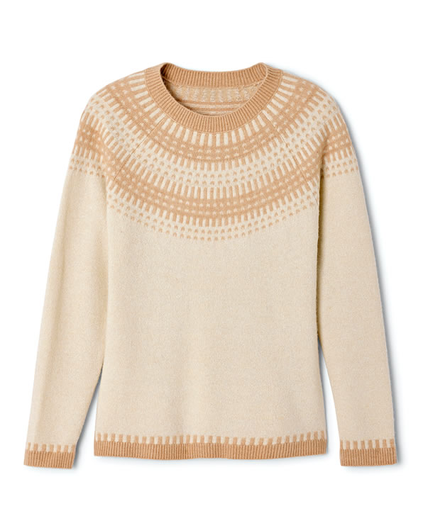 Pull jacquard et fils brillants Thermolactyl