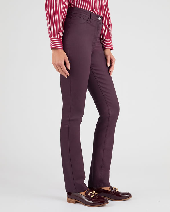 Pantalon 5 poches enduit