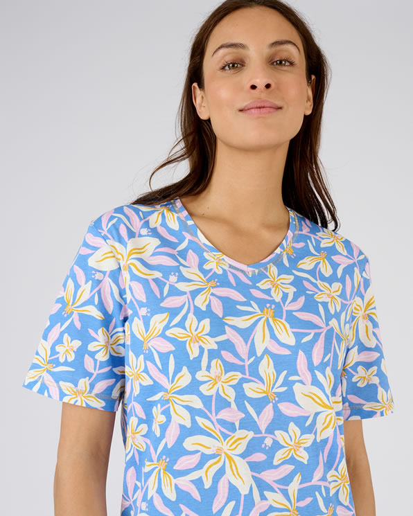 Chemise de nuit maille jersey pur coton peigné