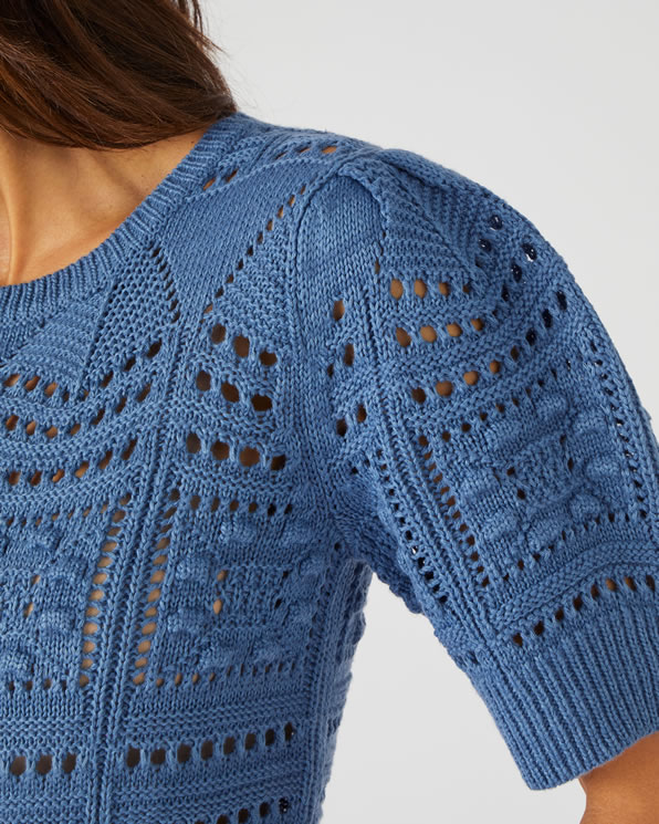 Pull maille ajourée