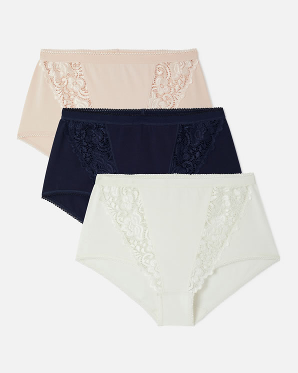 Lot de 3 culottes coton stretch - Maxi