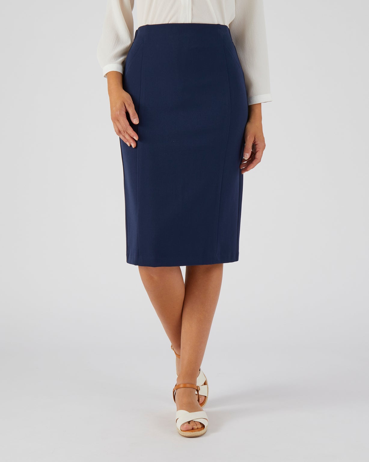 Jupe sales droite stretch