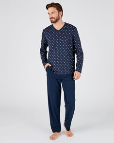 Pyjama maille jersey pur coton peigné
