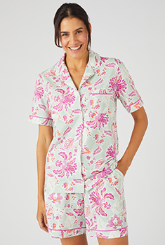 Pyjashort boutonné