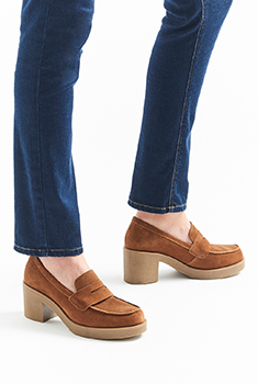 Mocassins à talon Amortyl