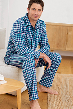 Pyjaveste flanelle grattée pur coton