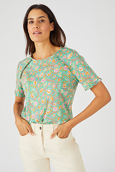 T-shirt maille flammée