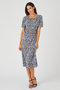Robe maille plissée