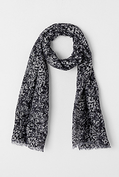 Foulard imprimé tachiste