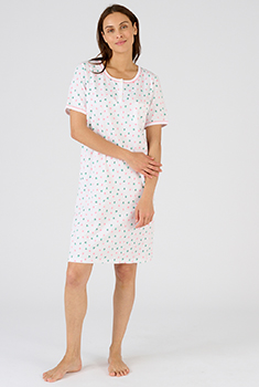 Chemise de nuit pur coton peigné