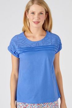 T-shirt pur coton brodé