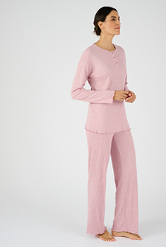 Pyjama en maille pointelle