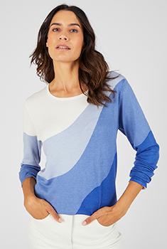 Pull jeu de couleurs