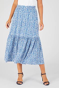 Jupe maille viscose stretch