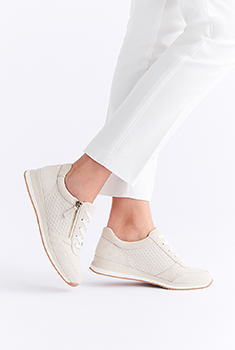 Baskets détail cuir embossé Amortyl