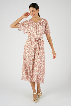Robe voile brillant