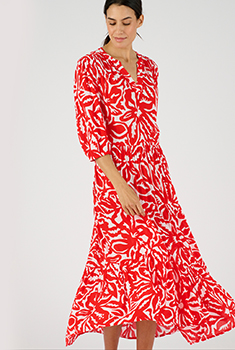 Robe crépon fibres pure viscose Lenzing™ EcoVero™