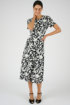 Robe maille crêpe stretch