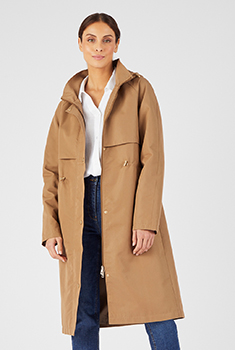 Parka longue esprit trench