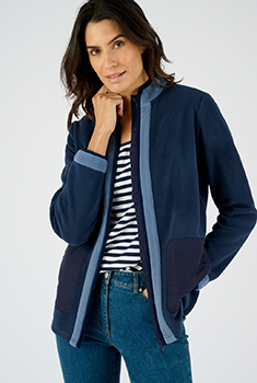 Veste de détente zippée