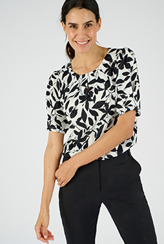 Blouse satinée