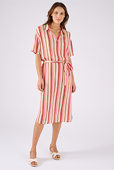 Robe en tissu créponné pure viscose