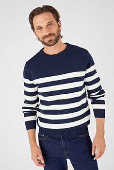 Pull esprit marinière