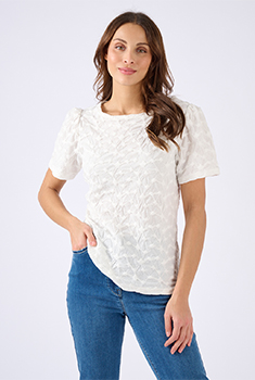 T-shirt maille reliéfée