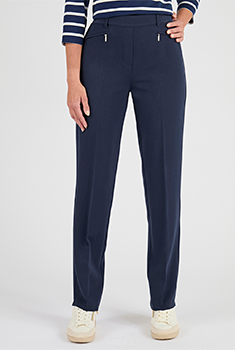 Pantalon droit classique enfilable