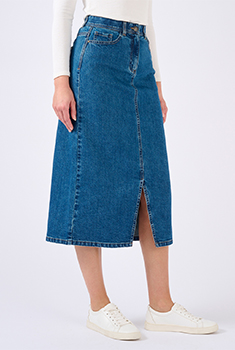 Jupe longue en jean