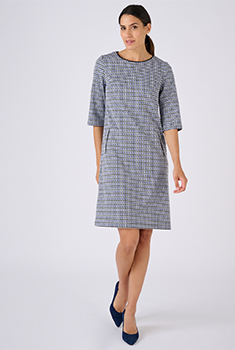 Robe en maille milano jacquard