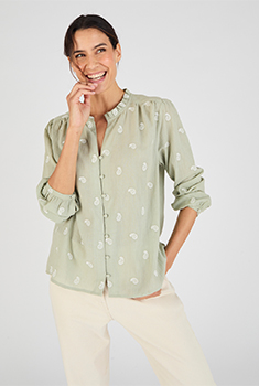 Blouse ample en pur coton biologique