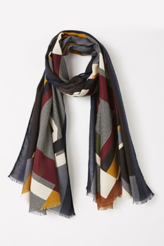 Foulard multicolore graphique