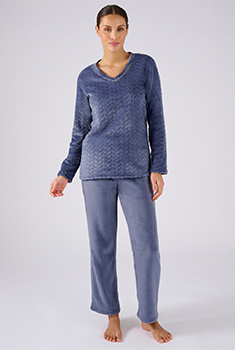 Pyjama Thermolactyl maille reliéfée
