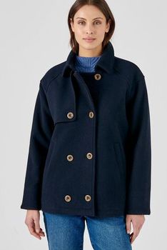 Manteau laine mélangée doublé Thermolactyl recyclé*