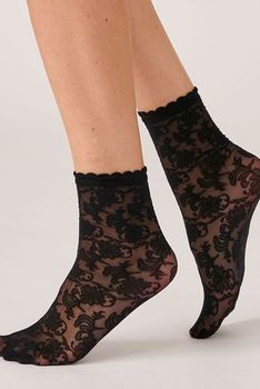 Lot de 2 paires de socquettes fantaisie
