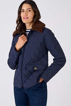 Veste matelassée col amovible
