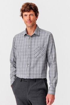 Chemise grattée Thermolactyl carreaux fenêtre