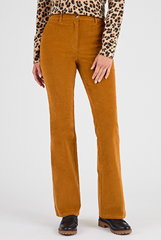 Pantalon flare velours