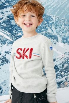 Sweat enfant SKI, molleton gratté Thermolactyl®