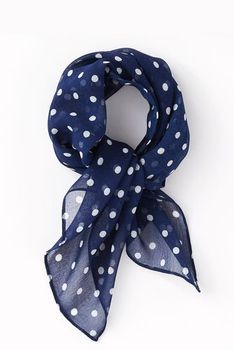 Foulard carré à pois