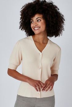 Gilet maille fine côtelée fluide