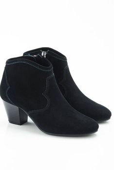 Boots croûte de cuir vachette souple et déperlante