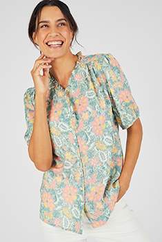 Chemisier jacquard reliéfé Climatyl