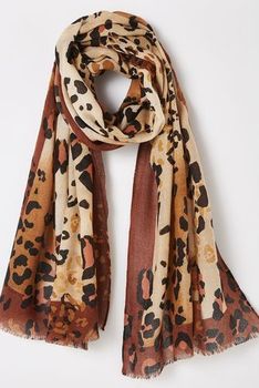 Foulard imprimé léopard