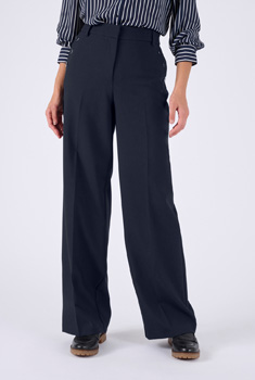 Pantalon large effet pont