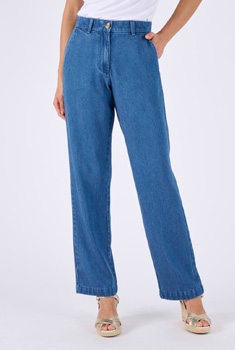 Pantalon mélange fibres Lyocell Tencel™