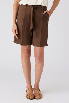 Bermuda mélange lin et viscose