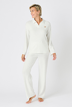 Pyjama Thermolactyl en maille côtelée