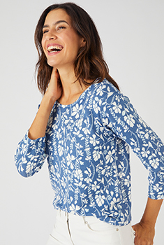 Pull maille fine manches 3/4